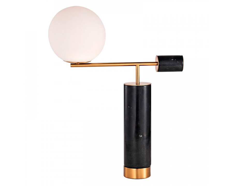 GFURN - Marble Balance Design Table Lamp in Black