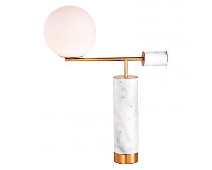 GFURN - Marble Balance Design Table Lamp in Black