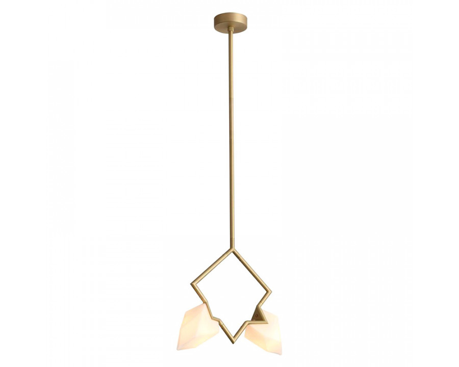 GFURN Tessie Pendant Lamp - Gold, 2 bulbs