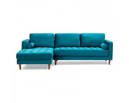 GFURN - Bente Tufted Velvet Sectional Sofa