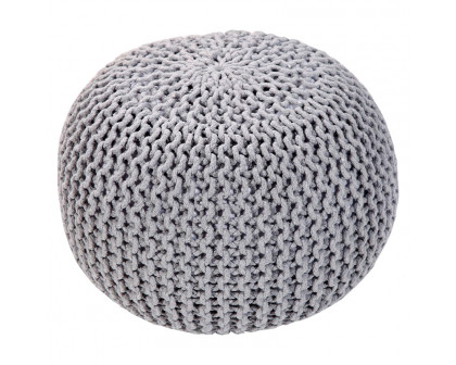 GFURN - Handmade Round Knitted Pouf