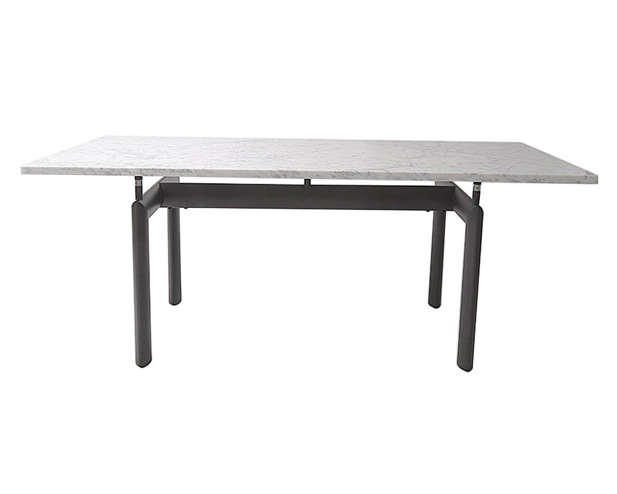 GFURN Roland Dining Table - White Marble/Black