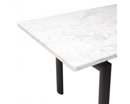 GFURN Roland Dining Table - White Marble/Black