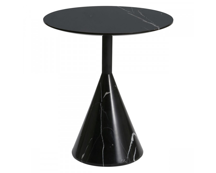 GFURN Cosette Marble Side Table - Black, 50cm