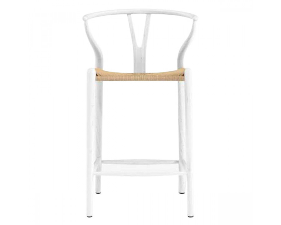 GFURN Dagmar Counter Stool - White/Natural Cord