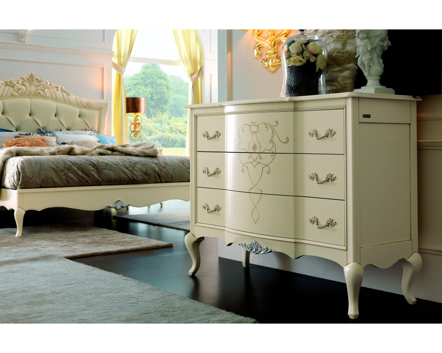 Giorgio Casa Memorie Veneziane Chest Of Drawers With 3 Drawers - Powder