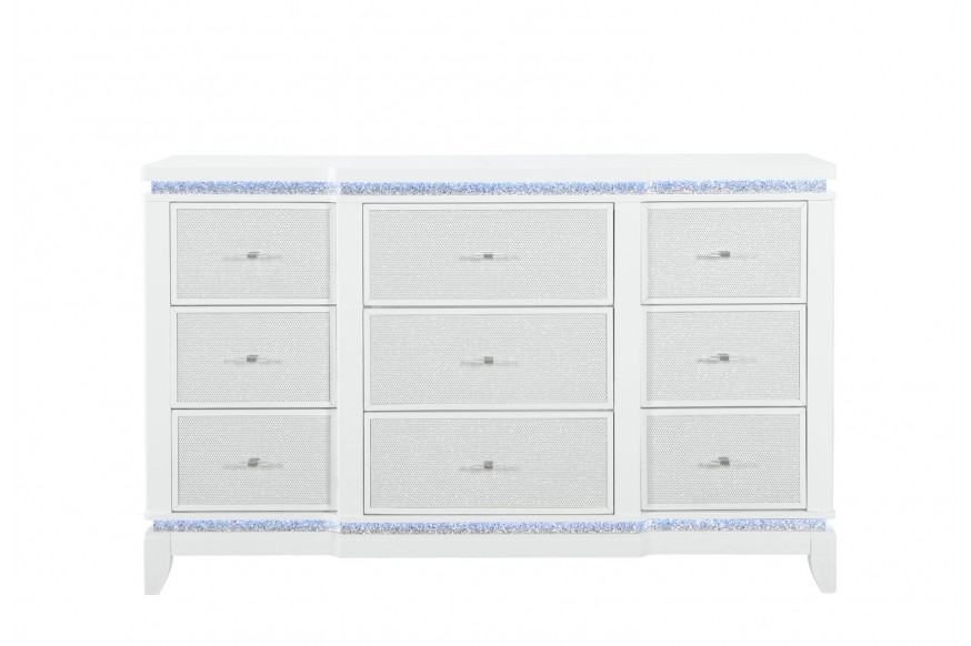 GF™ - Alina White Dresser With Led