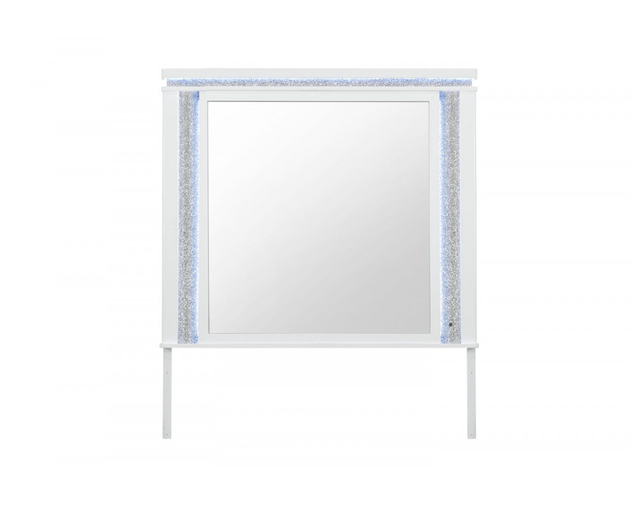 GF - Alina White Mirror With Led