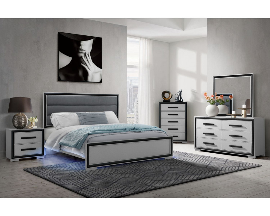 GF Amelia King Bed Group With Led