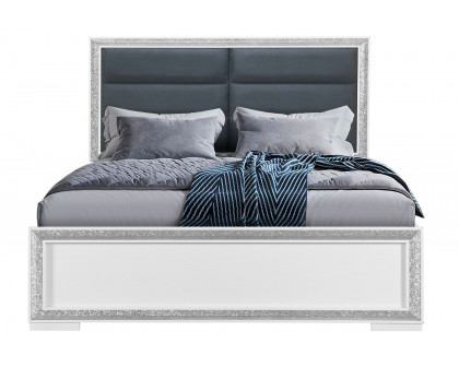 GF Andros Silver Bed With Led