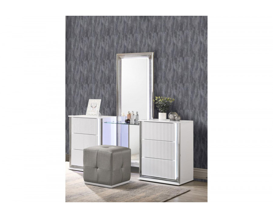 GF - Aspen White Vanity With Led Mirror