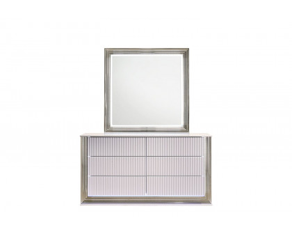 GF - Aspen White Mirror With Led