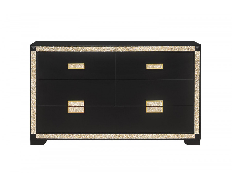 GF - Blake Black/Gold Dresser