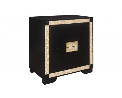 GF - Blake Black/Gold Nightstand