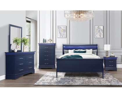 GF Charlie Blue Dresser With Led