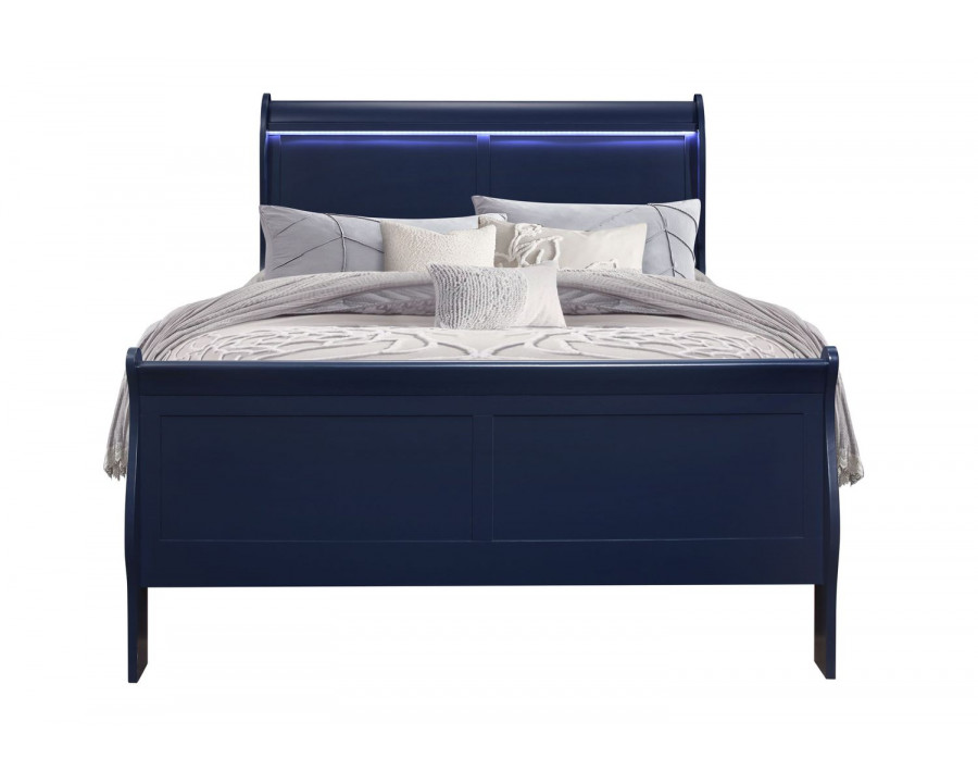 GF Charlie Blue Bed With Led