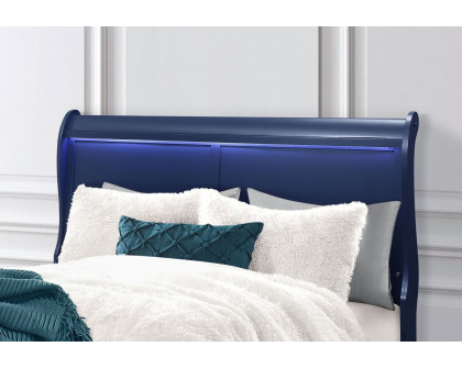 GF Charlie Blue Bed With Led