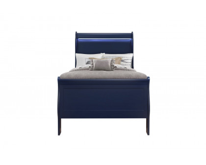 GF - Charlie Blue Charlie Blue Twin Bed, Dresser, Mirror & Nightstand