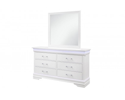 GF Charlie White Dresser With Led