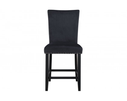 GF - D04BT-BLK + D04BS-BLK Black Bar Table + 4 Bar Stools