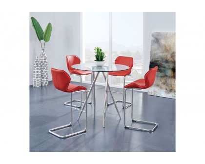 GF D1446BS Red Bar Stool