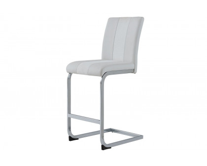 GF™ D1628BT-SQ + D915BS-WHT Bar Table + 4 Bar Stools