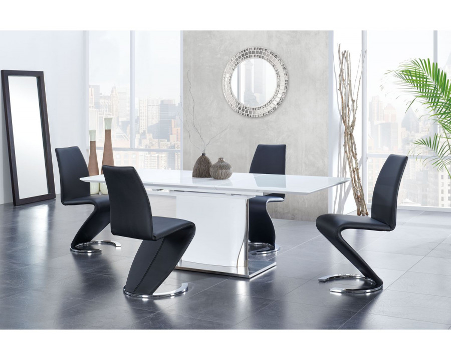 GF D2279DT + D9002DC-BL - 5PC SET Dining Table + 4 Dining Chair