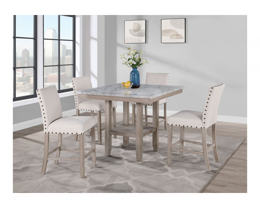 GF - D1622BS,D4010BT Natural 5 Pc Dining Set