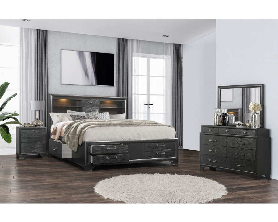 GF Jordyn Gray King Bed Group