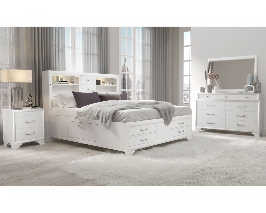 GF Jordyn White King Bed Group