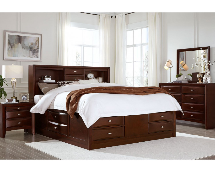 GF Linda Merlot King Bed Group