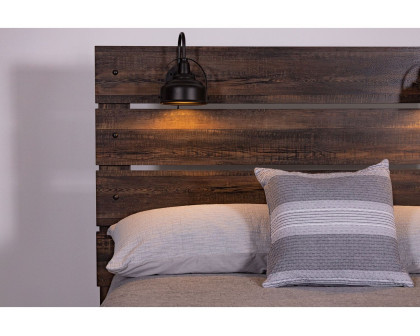 GF Linwood Oak Bed Group With Lamps