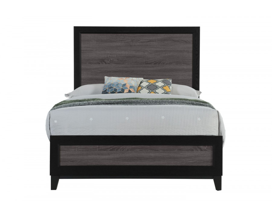 GF Lisbon Gray/Black Bed