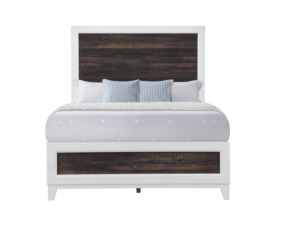 GF Lisbon Oak/White Full Bed