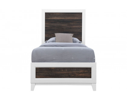 GF Lisbon Oak/White Youth Twin Bed