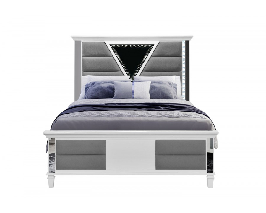 GF Marco Bed With Led 3d Mirror