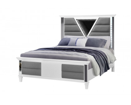 GF Marco Bed With Led 3d Mirror