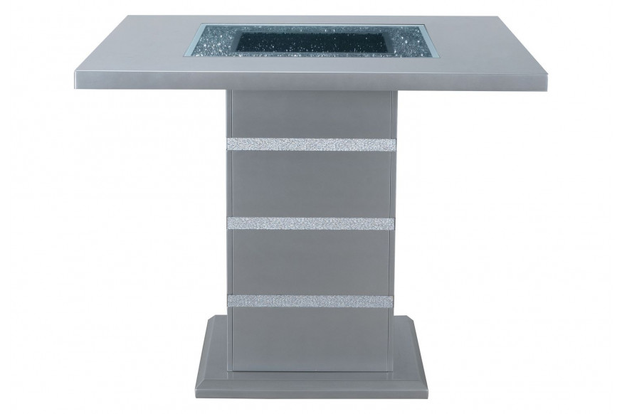 GF™ Monaco Silver Bar Table Square Bar Table