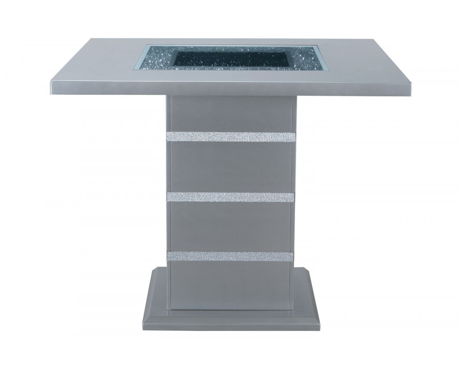 GF Monaco Silver Bar Table Square Bar Table