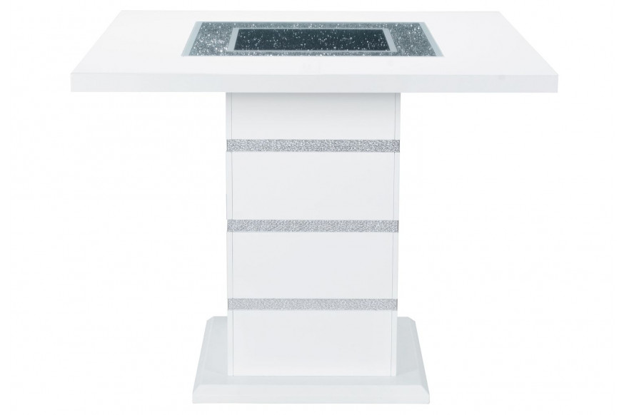 GF™ Monaco White Bar Table Square Bar Table