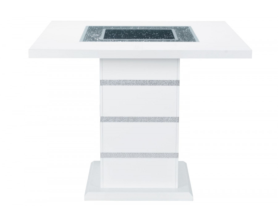 GF Monaco White Bar Table Square Bar Table