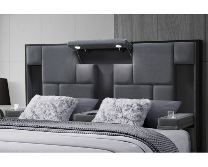 GF Oscar Dark Gray 8 Queen Bed