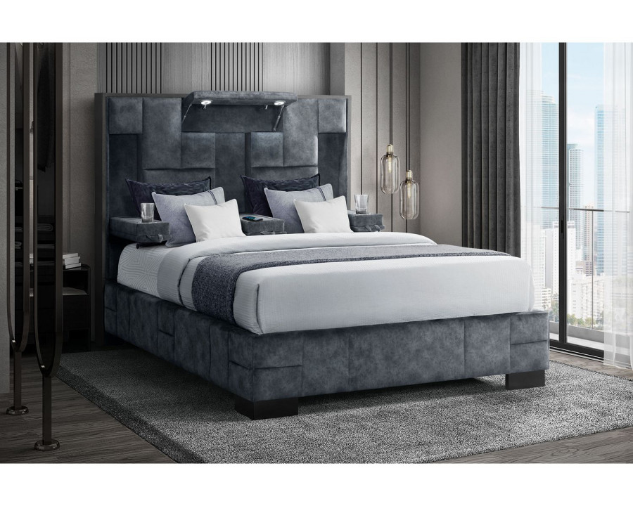 GF Oscar Domino Granite Queen Bed