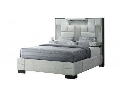 GF Oscar Light Gray Queen Bed