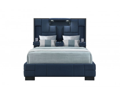 GF Oscar Navy Blue Queen Bed