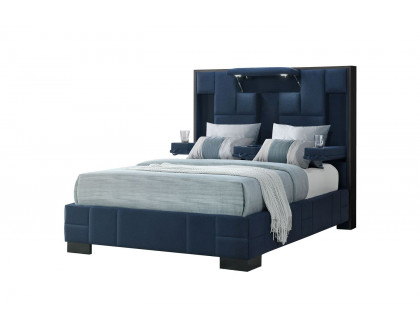 GF Oscar Navy Blue Queen Bed