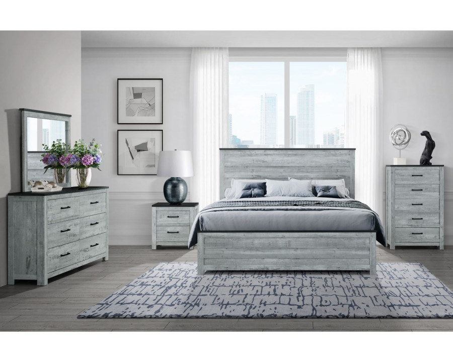 GF Ozark Wash/Charcoal Bed Group