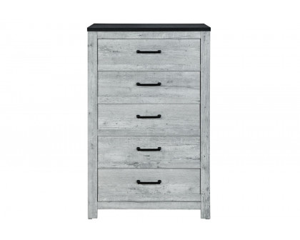 GF Ozark Gray Wash/Charcoal King Bed Group