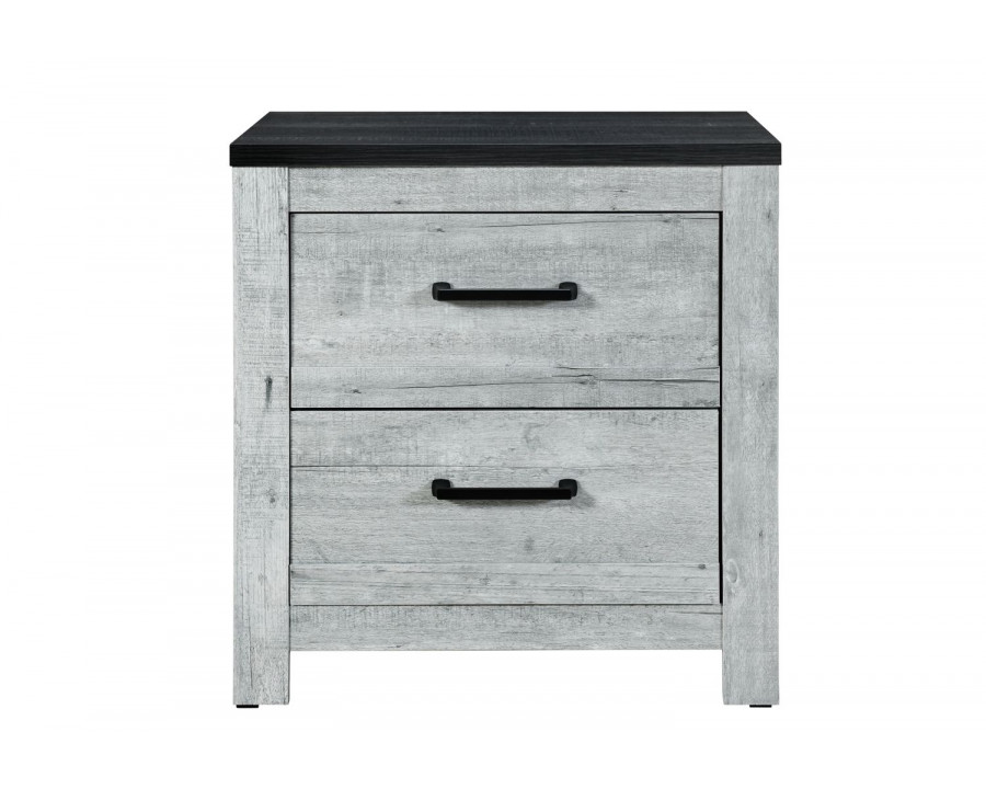 GF - Ozark Gray Wash/Charcoal Nightstand