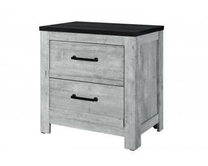 GF - Ozark Gray Wash/Charcoal Nightstand